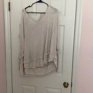 We the free waffle knit long sleeve